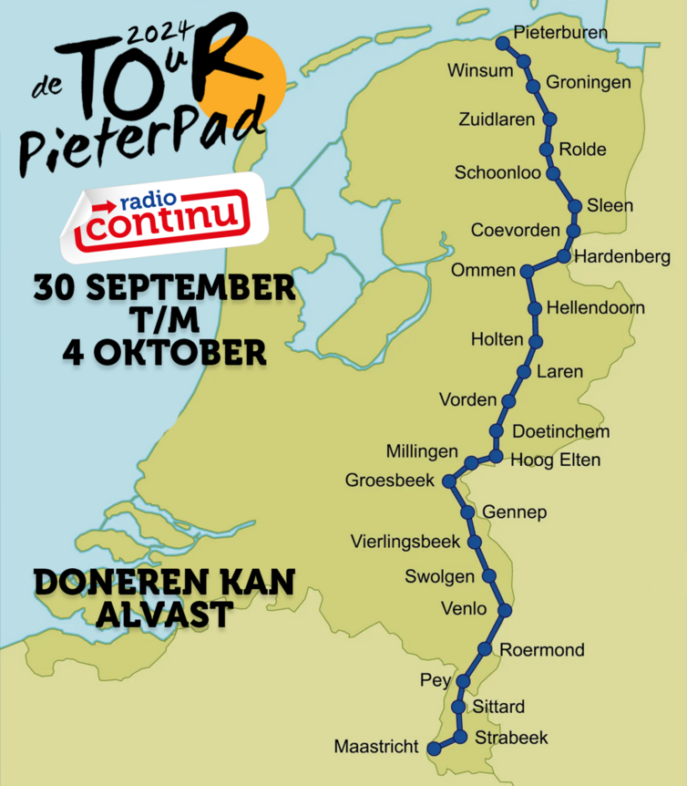 Doneren Tour De Pieterpad!